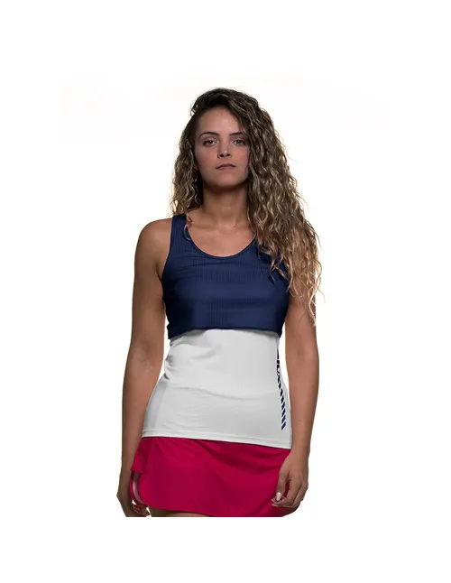 Camiseta Siux Twin Navy Mujer | Ofertas de pádel